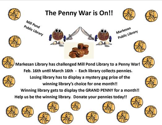 21615 The Penny War Is On Mill Pond Public Library