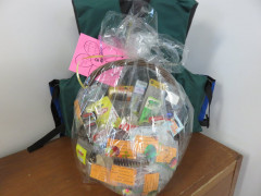 #13 Fishing basket & life vests made and donated by Gina Leoffler.
