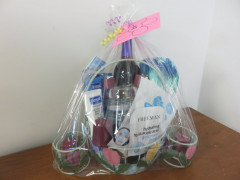 #28 Pamper Yourself donated by various patrons. Wine, candles, face masks, slippers, etc.