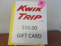 #36 Kwik Trip gift card for $50.00