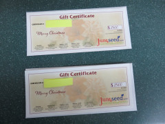 Jung Seeds of Randolph (2) $25 Gift Certificates